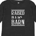 thumbnail image 4 of Inktastic RAISED in a BARN in White Boys or Girls Long Sleeve Toddler T-Shirt, 4 of 5