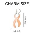 thumbnail image 2 of Large Peach Ribbon Chunky Charm Bracelets, 2 of 2