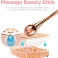 thumbnail image 4 of Eye cream massage stick, zinc alloy eye cream applicator, eye wrinkles, eye fatigue relief massage stick - rose gold, 4 of 5