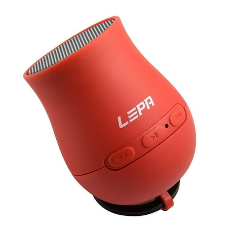LEPA BTS03 Q-Boom Bluetooth Speaker - Disco Red