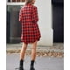 thumbnail image 5 of Camisa de manga larga a cuadros para mujer, camisa a cuadros, blusa de verano, camisa casual, 5 of 7
