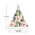thumbnail image 3 of KLL Christmas Hats for Adults Plush Summer Cactus With Blooming Print Santa Hat Xmas Fluffy Santa Claus Hat for Women Men, 3 of 6