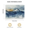 thumbnail image 3 of PIKWEEK Abstract Mountain Range Canvas - 1 Panel Navy Blue Canvas Wall Art - Navy Blue Wall Art Print - Blue Abstract Art Painting for Living Room 16*12inch/20*16inch, 3 of 6