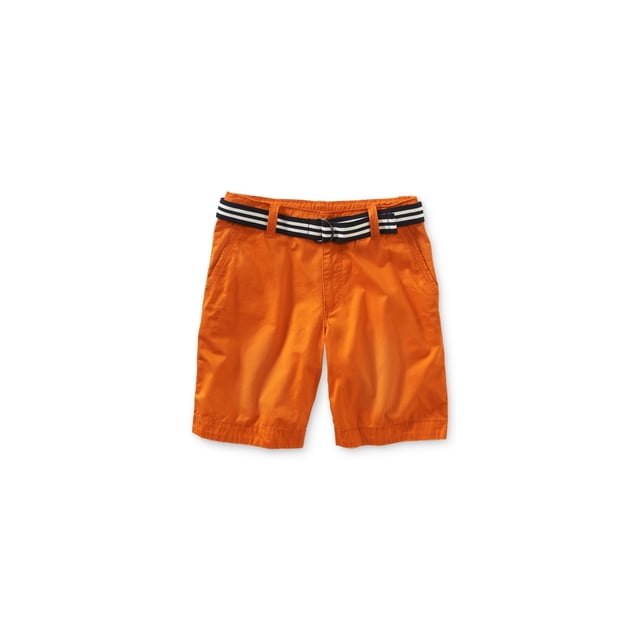 Aeropostale Shorts chinos casuales con cinturón de longitud clásica para hombre, naranja, 33 Aeropostale chino