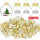thumbnail image 2 of 200/100 piezas de adornos de bolas navideñas redondas, tapas de perchas doradas extraíbles para bricolaje, bolas de árbol de Navidad, decoración de fiesta de año nuevo para el hogar, 2 of 5