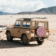 thumbnail image 4 of Fotbe America Flags Spare Tire Cover Thickening Universal Fit for Jeep, Trailer, RV, SUV, Truck, Tough Tire Wheel Soft Cover-14 inch, 4 of 8