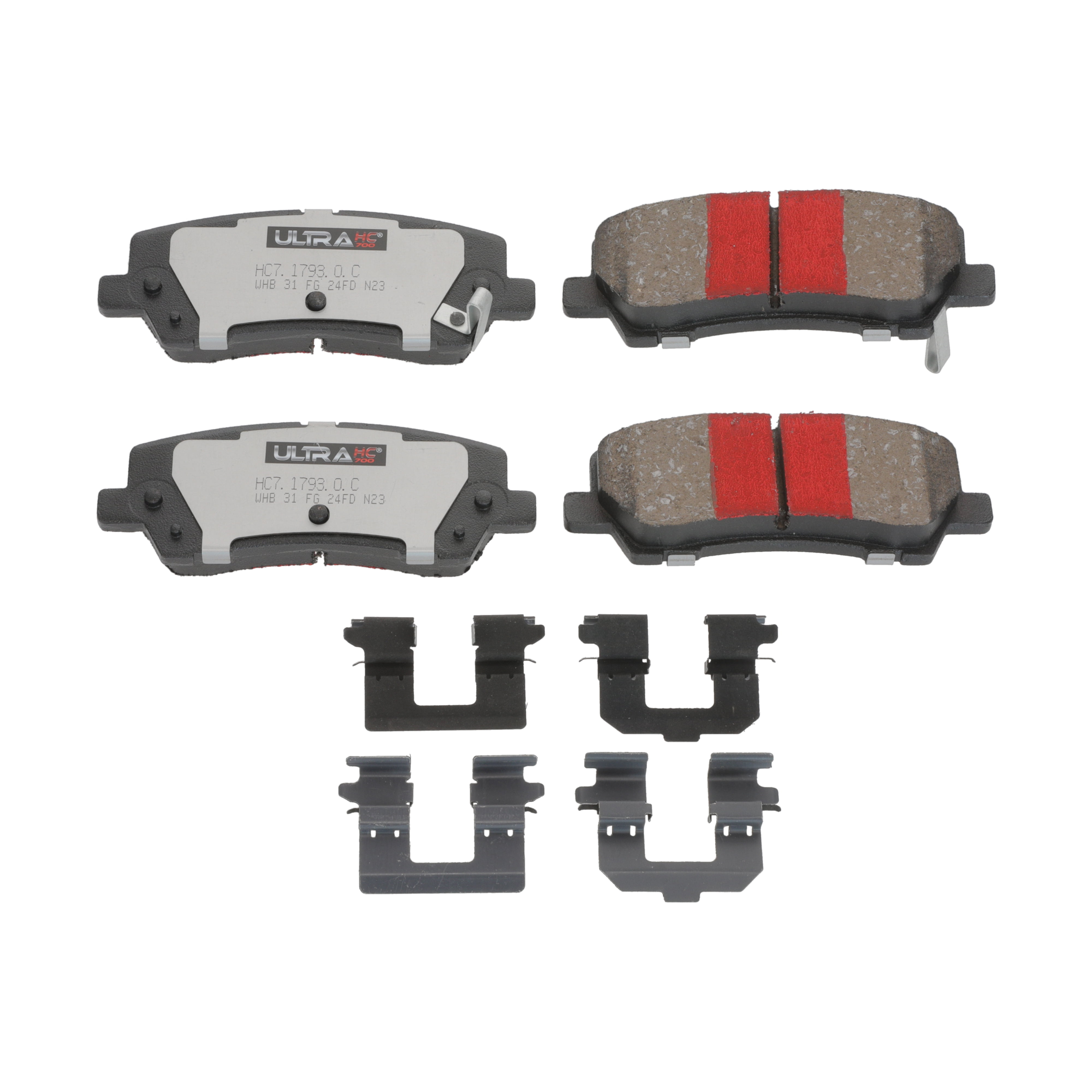 UltraHC 700 Brake Pad Set, Rear HC7.1793.0.C, Ford Mustang 2023-2015