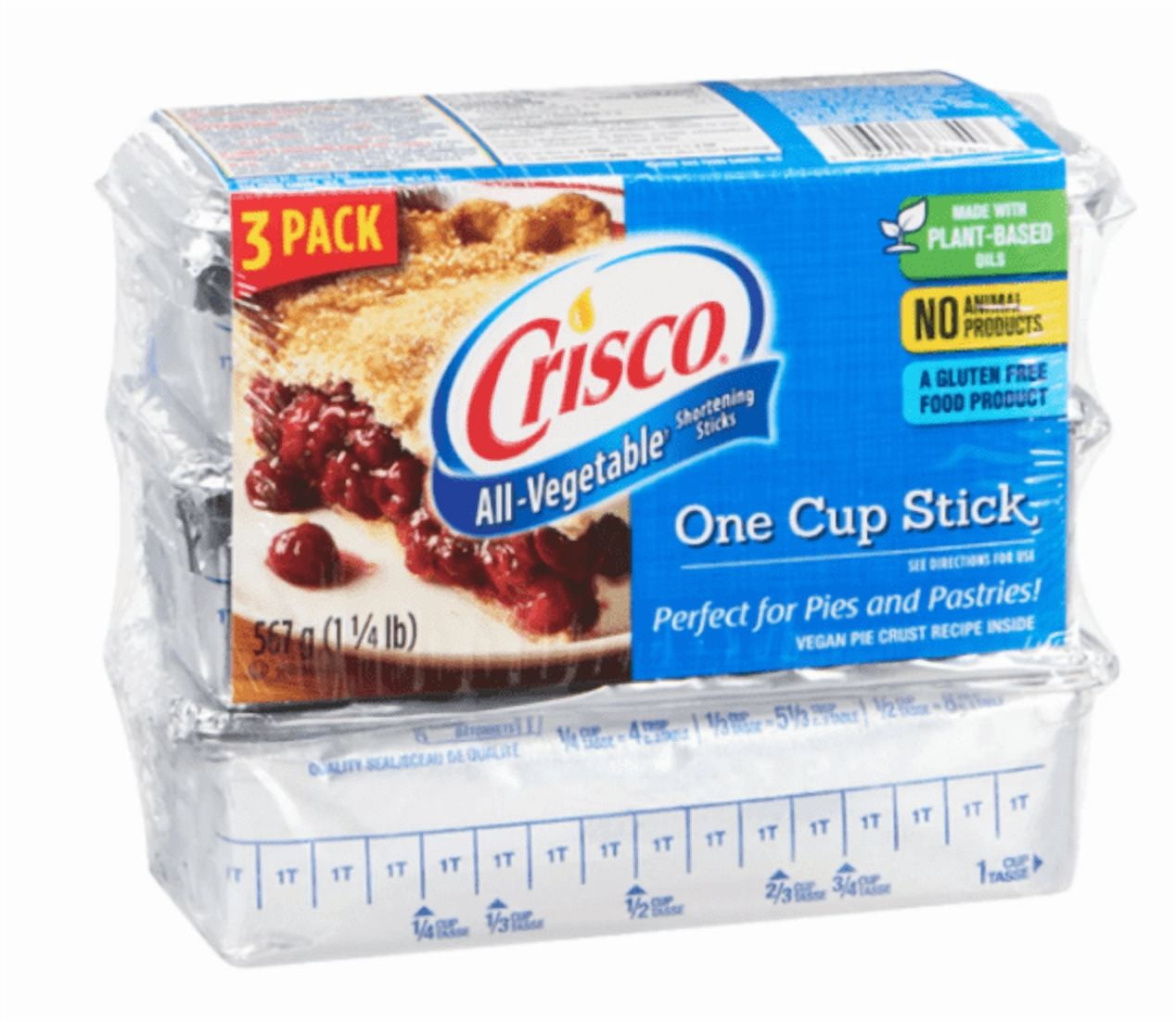 Crisco All Vegetable 3 Pack Shortening 567g