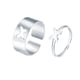 thumbnail image 1 of Anillos para mujer, regalos para mujer, 2 piezas de anillos para mujeres, adolescentes, chapados en oro, regalos divididos, joyería, un anillo, 1 of 3
