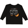 thumbnail image 3 of Inktastic I Love My Sisters To The Moon and Back Boys or Girls Long Sleeve Toddler T-Shirt, 3 of 5