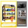 thumbnail image 6 of Welfiya 59"Wide Garage Shelving Unit,3500LBS Heavy Duty Storage Shelves,4-Tier Metal Industrial Shelving,Adjustable Standing Shelf for Warehouse,Basement,Workshop,59.1"W x 23.6"D x 78.7"H,Black&Yello, 6 of 9