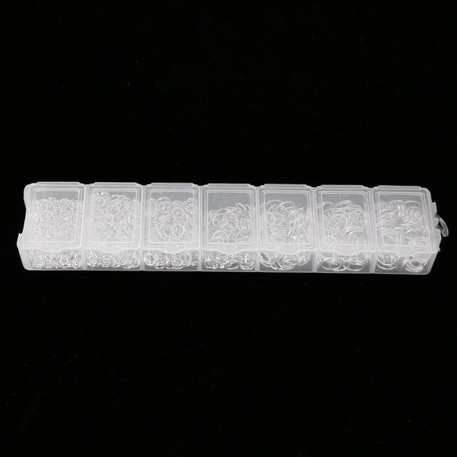 Fornituras De Anillo Joyería De Salto Fornituras De Conector De Pulsera Accesorios De Joyería De Acero Mixto Anillos De Salto Abiertos Juego De Hallazgos De Bricolaje Kit Plata ANGGREK Descripción de la referencia