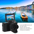 thumbnail image 3 of Cámae Digital 4K, Cámara Vlogging Mejorada de 48MP Conpa de Lente, Cámara de Vije Compacta Con Pantalla Abatible 180 de 3 "Con Zoom Digital 16x, Flash, Antivibració,, 3 of 7