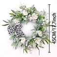 thumbnail image 3 of Votnto Spring Flower Wreath Wildflower Simulation Flower, Spring/Summer Flower Wreath Home and Courtyard Decoration, 3 of 7