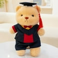 thumbnail image 3 of Iumwxz Graduation Bear Plush Toy 30cm Stuffed Animal with Cap and Gown for Bachelor Doctoral Degree Graduate Gift Classmates Friends Soft Cuddly Keepsake School Memory Souvenir, 3 of 5