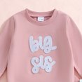 thumbnail image 5 of CAICJ98 Toddler Girl Matching Outfits Big Sister Long Sleeve Sweatshirt and Elastic Drawstring Pants Set Fall Winter Clothes,Size 18-24 Months, 5 of 7