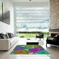 thumbnail image 7 of Ahgly Company Machine Washable Indoor Rectangle Transitional Green Area Rugs, 2' x 5', 7 of 7