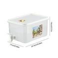 thumbnail image 4 of Refrigerador Hervidor de agua fría Dispensador de bebidas con grifo Vasos a prueba de fugas (5L) Sywqhk Libre de BPA, 4 of 8