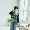 thumbnail image 6 of LYMAYTER Unisex Baseball Jacket Boys Girls Printed Cartoon Outerwear Kids Baby Casual Baseball Coat for 1-6 Years, 6 of 8