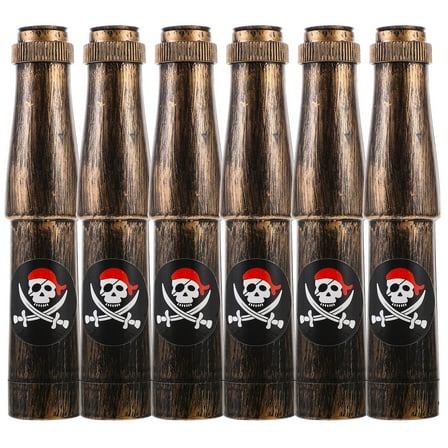 OUNONA 6pcs Plastic Telescope Pirate Party Retractable Telescopes Cosplay Party Telescopes Prop