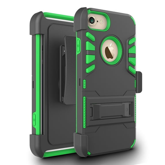 Zizo Strong Case Cover w/ Holster, Kickstand and Card Slot for iPhone 7 / 7 Plus