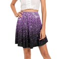 thumbnail image 2 of Women's Classic Mini Skirt Elastic Waist Comfortable Stretchy Flattering A-Line Daily Casual Elegant Outfit, 2 of 2
