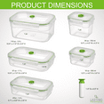 thumbnail image 6 of Lasting Freshness 11 Piece Rectangular Vacuum Sealed Food Storage Containers with Pump, 6 of 8