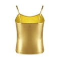thumbnail image 2 of Raenseen Kids Girls Shiny Metallic Camisole Ballet Dance Tank Tops Summer Lightweight Gymnastic Gold 6, 2 of 6