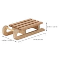 thumbnail image 2 of Miangastore Durable Birch Mini Sleigh Decor for Home DIY Decoration Light Brown Small Size, 2 of 8
