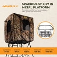 thumbnail image 4 of Muddy Roost Quad Pod 10' Steel Hunting Stand with Ladder, Steel Frame, Camo, 4 of 9