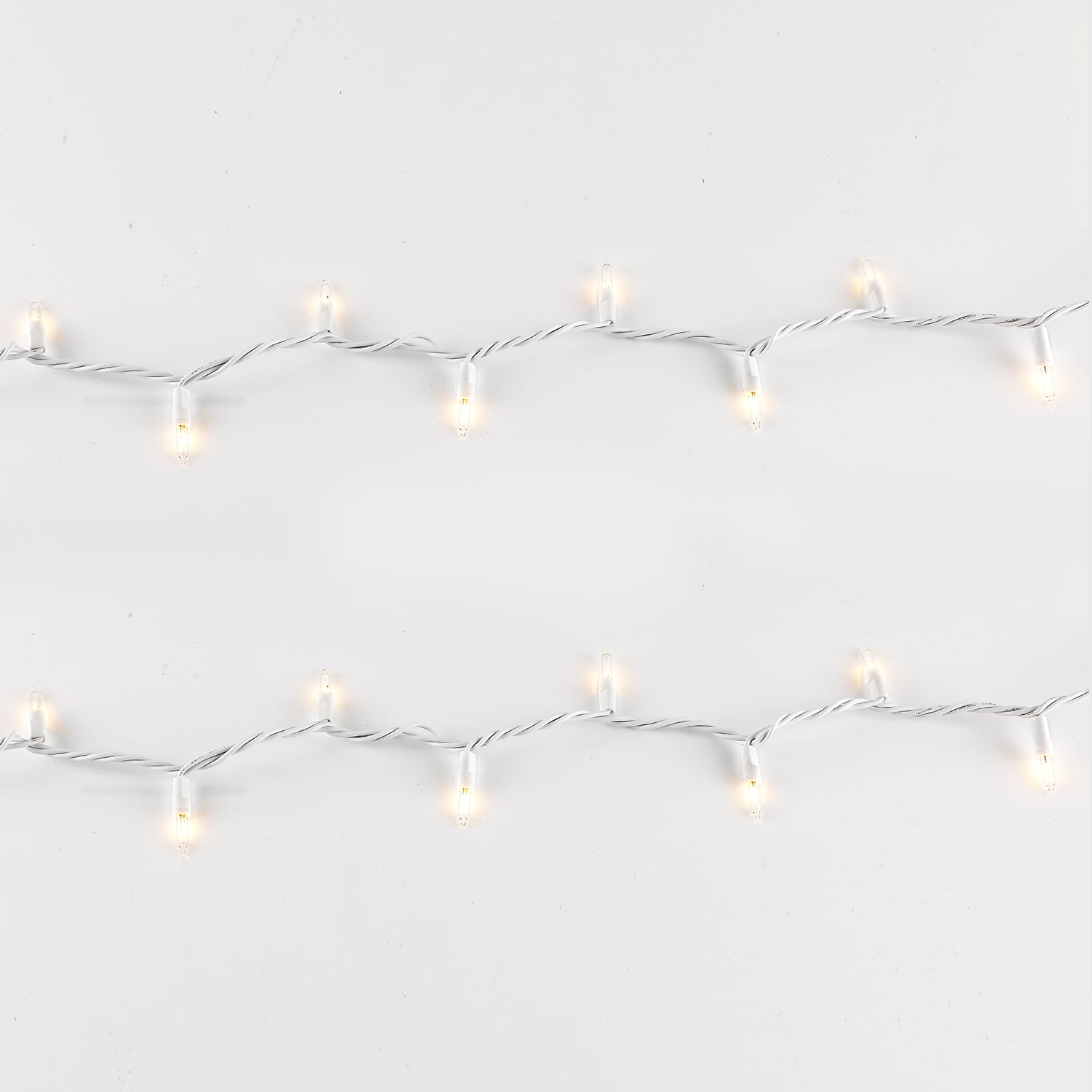Indoor/Outdoor 100-Count Incandescent Mini Christmas String Lights, Warm White, 20.6', by Holiday Time
