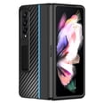 thumbnail image 2 of Carbon Fiber Case Compatible With Samsung Galaxy Z Fold 4, Hard Pc All-inclusive Protective Cover With Kickstand, 2 of 4