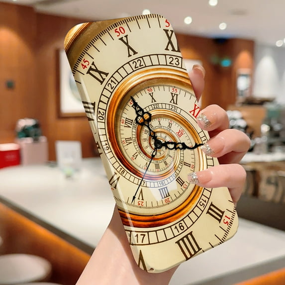 Phone Case Creative Clock Design All-inclusive Film Phone Case Full Camera Protect Case Cover for iPhone XS
