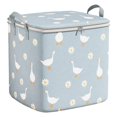 thumbnail image 4 of Bolsa de almacenamiento para edredones, bolsa de almacenamiento para edredones, asas de transporte, contenedor de tela no tejida Azul 100 L, 4 of 9