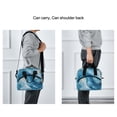 thumbnail image 6 of Lunch Bag Portable Crossbody Meal Bag Cooler Bag Insulated Lunch Bag Food Bag Handheld & Crossbody Design Beautiful Blue Marble, 6 of 6