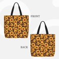thumbnail image 2 of Easygdp Vintage Brown Plaid Sunflower Bolsa Tote para Mujer, Bolso de Hombro para Trabajo, Playa, Viajes, Compras y Supermercado, 2 of 7