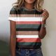 thumbnail image 2 of Tops Para Mujer Blusa Casual Elegante Camiseta de Manga Corta Con Estampado de Cuello Redondo Causal de Moda Odeerbi  ODB160874, 2 of 5