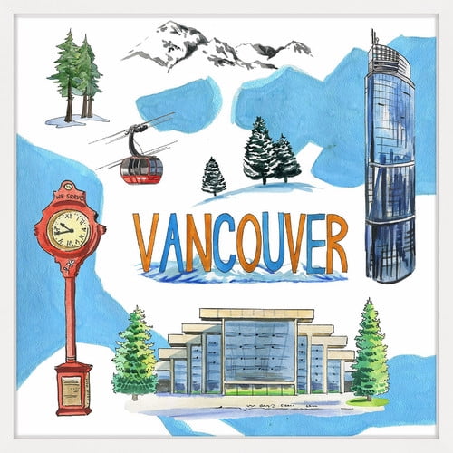 "One Wall Centre" Framed Painting Print