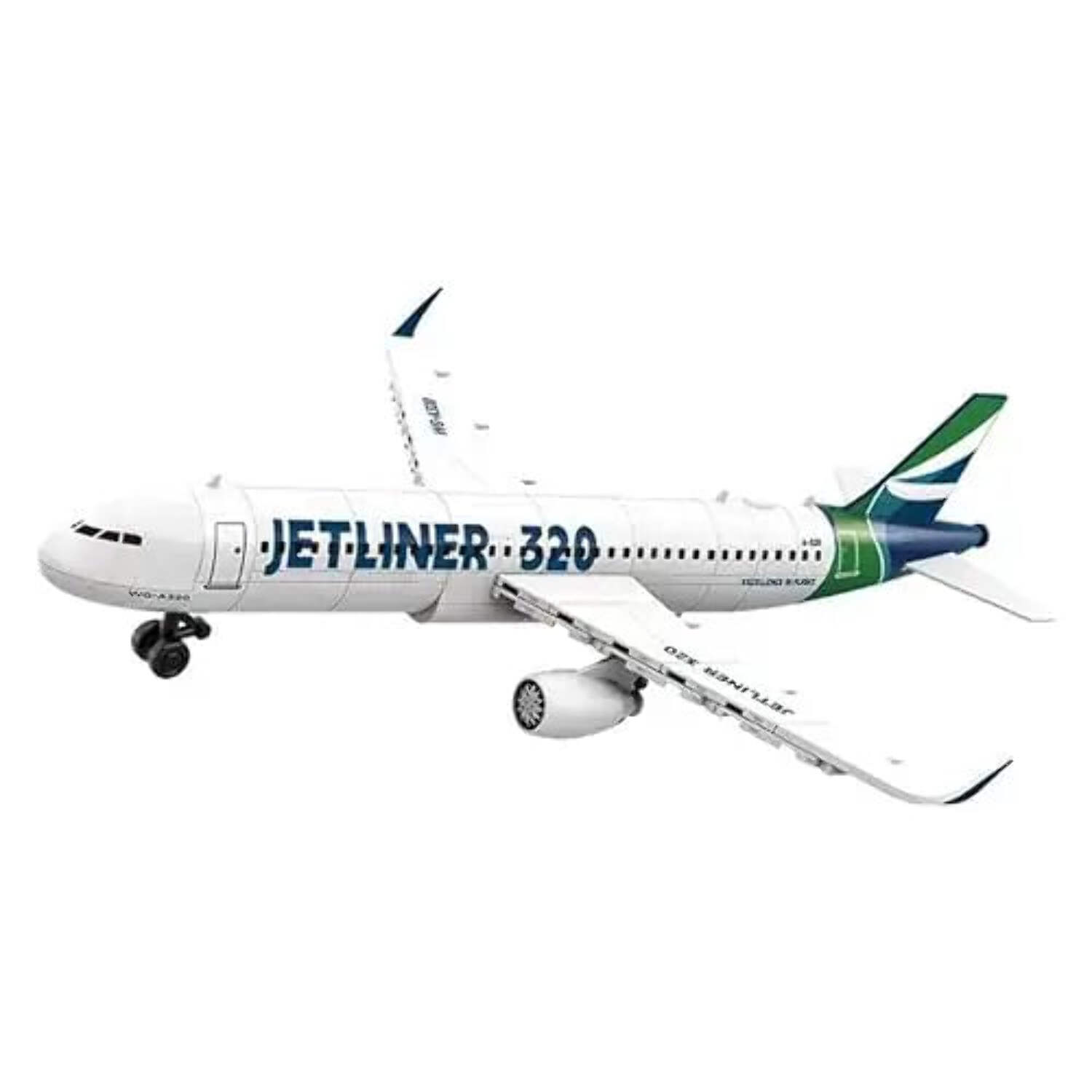 Wange Bricks: Commercial Jetliner 320 Plane Aircraft Brick Toy