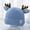 Blue, variant on Eltusu Toddler Boys Beanie Hats, Knitting Cotton Stretch Cute Warm Winter Hats Blue Size 3-30 Months