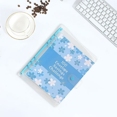 Koadzawe Hot Sale!! 100 Envelope Money Saving Challenge Binder, Fun And Easy Way To Save Money, Budget Book with Cash Envelopes for Office, Home, School