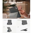 thumbnail image 4 of EIP Case for iPad Air 11" M3/M2 (2025/2024), 5th/4th Gen (2022/2020), Adjustable Hinge Stand, Portrait/Landscape View, Rotating Stand with Removable Magnetic Cover, Auto Wake/Sleep, Dual-Device Use, 4 of 8