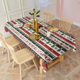 thumbnail image 3 of Red Christmas Deer and Tree Pattern Rectangle Tablecloth 60"x120",Waterproof Polyester Rectangle Table Cloth, Wipeable Spillproof Polyester Tablecloth for Dining, Camping, Indoor and Outdoor, 3 of 6
