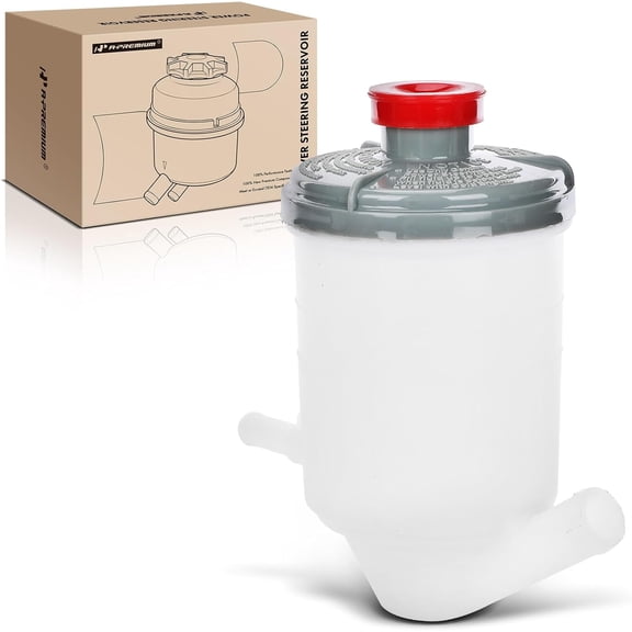 A-Premium Power Steering Reservoir/Tank with Cap Compatible with Honda Pilot 2005-2008, Ridgeline 2006-2014 & Acura MDX 2003-2004, V6 3.5L