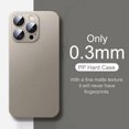 thumbnail image 2 of Luxury 0.3mm Hard PP Matte Case For iPhone 15 14 13 12 Mini 11 Pro Max Xr Xs X SE 7 8 Plus Ultra Thin Frosted Colorful Fundas, 2 of 5
