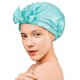 thumbnail image 2 of Gorro de ducha grande, gorras de baño reutilizables de doble capa con lazo y satén sedoso compatible con brand modelStyleType, 2 of 2
