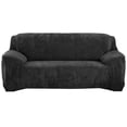thumbnail image 1 of CHOK 2024 Housse de Chaise en Velours de Luxe Extensible Lavable Gris Argenté, 1 of 7