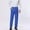 Blue, variant on ZZwxWA Pants for Men Men's Straight Solid Color Print Pocket Casual Suit Button Pants Dress Pants for Men