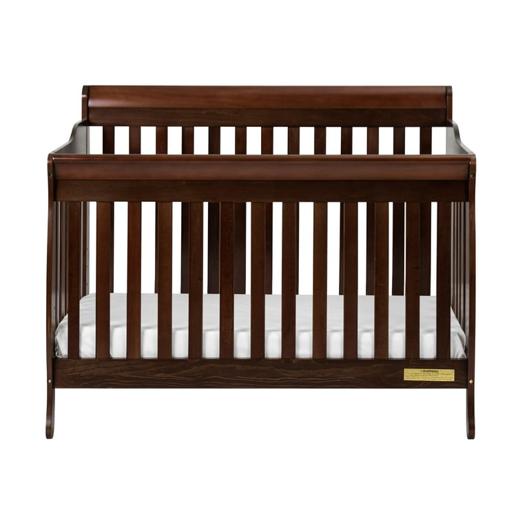 Athena Alice Solid Pine Wood 4-in-1 Convertible Crib with Toddler