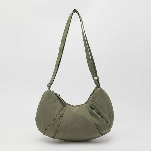 Gspmoly Foldie Crossbody Bags for Women, Women's Fashion Casual New Style Solid Color Lightweight Versatile Dumpling Bag Shoulder Half Bag Messenger Bag Waterproof Crossbody Bags for Women